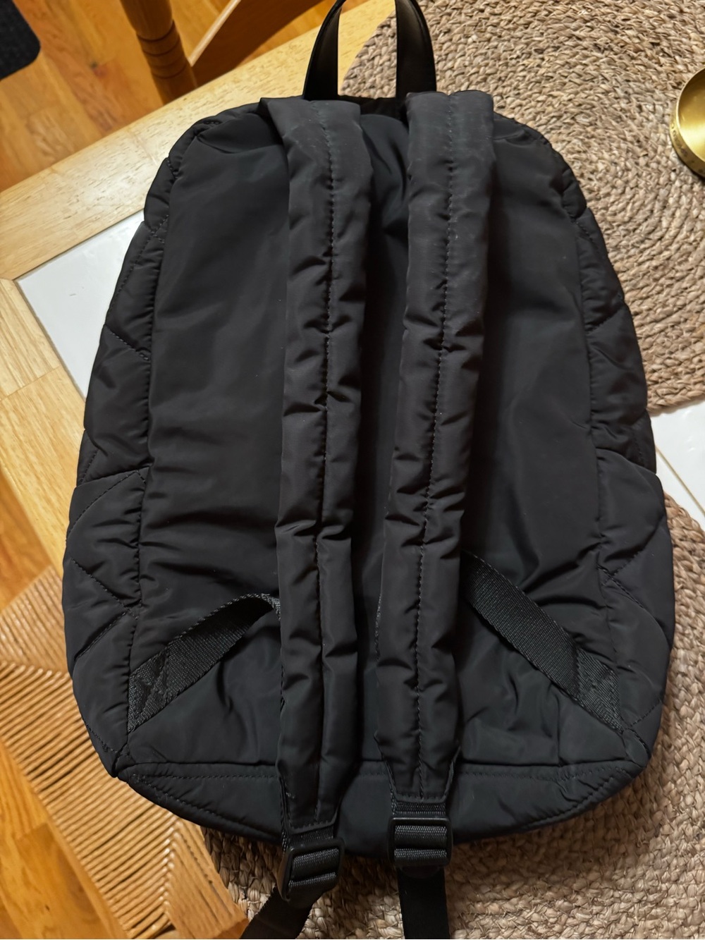 Authentic Marc Jacobs Black Nylon Backpack with Gold Plaque - Picture 7 of 10